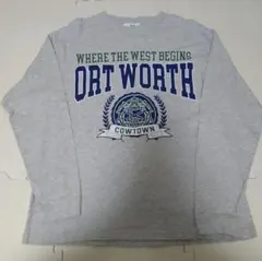 【WEGO】長袖Tシャツ グレー S