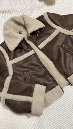 レザージャケット　H&M ファージケット　レディース