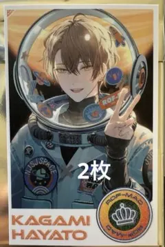 にじさんじ UCHU PARTY！加賀美ハヤトランダムカード+クリアコースター