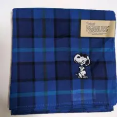 ヴィンテージピーナッツ　スヌーピー チェック柄 ハンカチ