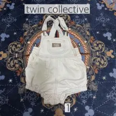twin collective デニムロンパース