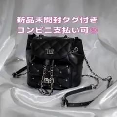 Darich ダーリッチ キルティングビジューミニリュック ブラック - メルカリ