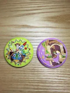 ディズニー刺繍缶バッジ　2点セット