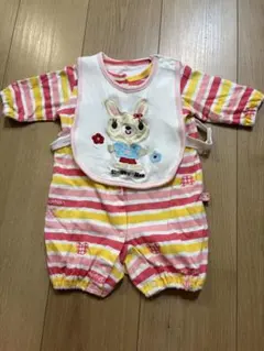 Si Shu Non ロンパース スタイ付き ボーダーのサムネイル