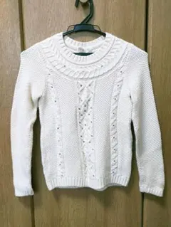 GAP KIDS  白のニットセーター　130cm
