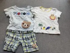 キムラタン ピッコロpìccolo夏服上下セットアップ+ボトムス１枚80センチのサムネイル