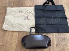 B.stuff 本革ハンドバッグ 牛革 こげ茶 未使用品
