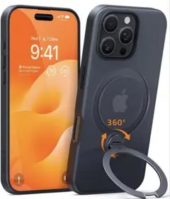 iPhone 16 Pro Max 用 ケース ゼンマイ式スタンド