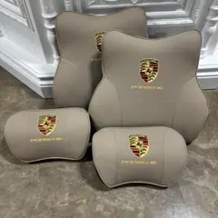 PORSCHE ヘッドレスト ネックパッド クッション 4点セット - メルカリ