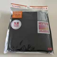 M　UNIQLO　ヒートテック　極暖　レディース　Uネック　8分丈　黒　ブラック