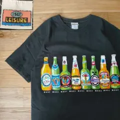 90s ビンテージ　ビールプリントTシャツ　両面プリント　酒　ドリンク