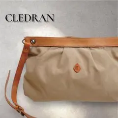 CLEDRAN クレドラン コットン ショルダーバッグ ベージュ