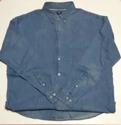 ユニクロ デニムボタンダウンシャツ