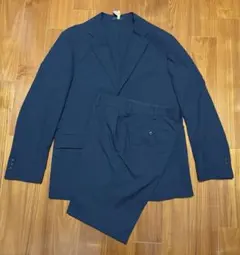 【美品】ユニクロ 感動ジャケット＆パンツ 79×73セットアップ ネイビー