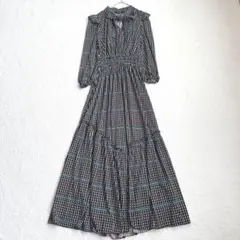 2026年 美品 コルコバード トリコットジャージボウタイドレス ロング