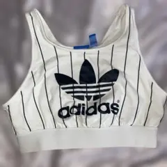 adidas ストライプ タンクトップ UK S