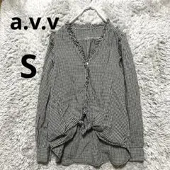 a.v.v フリル使いギンガムチェックブラウス (Sサイズ)のサムネイル
