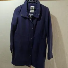 ミッシェルクラン ネイビー トレンチコート コットン混紡