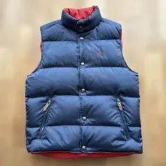 POLO Ralph Lauren ダウンベスト M ネイビー レッド