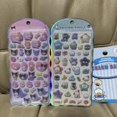 コットンパフィーシール マイメロディー＆クロミ はぴだんぶい 2セット サンリオ