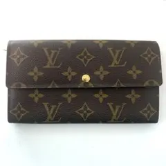 【鑑定品】　超美品　ルイヴィトン　モノグラム　二つ折り長財布　ポルトフォイユサラ