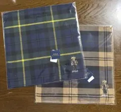 ポロラルフローレン ポロベア ガーゼ タオル ハンカチ 2枚セット