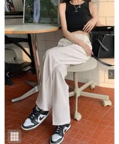 GRLセンタープレスストレートパンツ[ai07]