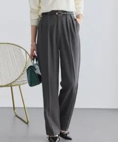 Pierrot センタープレスタックテーパードパンツ PM