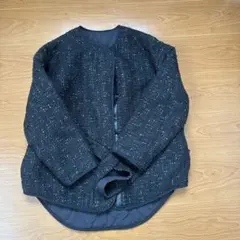 LANVIN en Bleu ノーカラージャケット 38のサムネイル