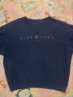 【希少USA製】90s NIKE TOWN 刺繍 スウェット トレーナー　S〜M