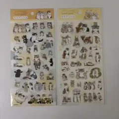 motusand クリアステッカー 動物 2枚セット