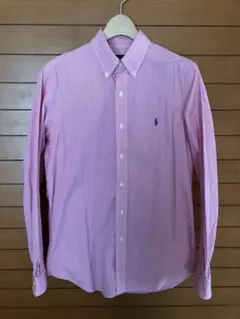 Ralph Lauren ラルフローレン ストライプシャツ ピンク Sサイズ