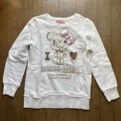 mezzo piano くまちゃんトレーナー　S 140