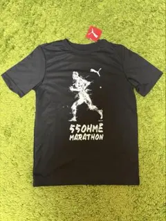 PUMA ランニングTシャツ XS ブラック　青梅マラソン　タグ付き