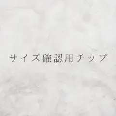 サイズ確認用チップ