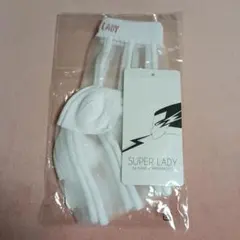 山本寛斎　SUPER LADY 　ホワイトストライプ シアーソックス