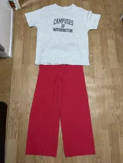 美品　coca コカ　ふくれジャガードイージーパンツ ワイドパンツ　おまけつき