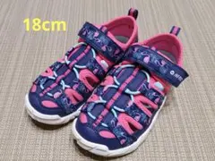 美品 HI-TEC 水陸両用 サンダル 18cm 水遊び 海水浴 キャンプ