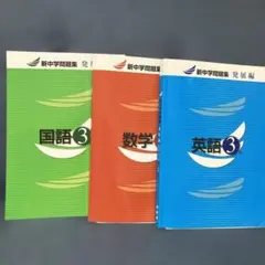 新中学問題集 発展編 中学3年 国語 数学 英語 3冊セットのサムネイル