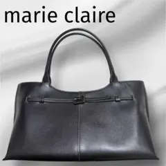 marie claire♥️ブラック ハンドバッグ フォーマル レザー 未使用近い