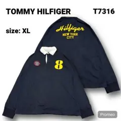【即購入OK】TOMMYHILFIGER ダブルカラー ラガーシャツ サイズXL