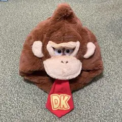 ドンキーコング フリース帽子 DKネクタイ付き