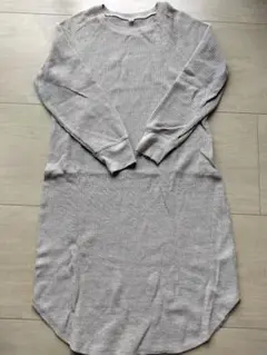 ユニクロ ロングワンピース グレー Mサイズ