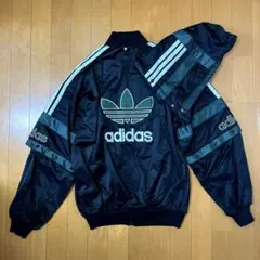 90s adidas アディダス トラックジャケット　バック刺繍トレフォイル