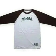 【美品】Champion × MoMA ラグラン七分袖Tシャツ L
