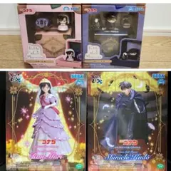 名探偵コナン　XrossLink　プチワールドメモリーズ　フィギュア 4点