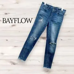 【BAYFLOW】スリム スキニー ダメージ デニム ジーンズ ストレッチのサムネイル