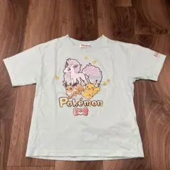 ポケモン 半袖 Tシャツ キッズ ミントグリーン ピカチュウ イーブイ 120