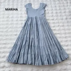 MARIHA マリハ☆草原の虹のドレス ティアード ロングワンピース 薄紫