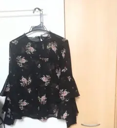 ZARA BASIC　花柄シフォン　Мサイズのサムネイル